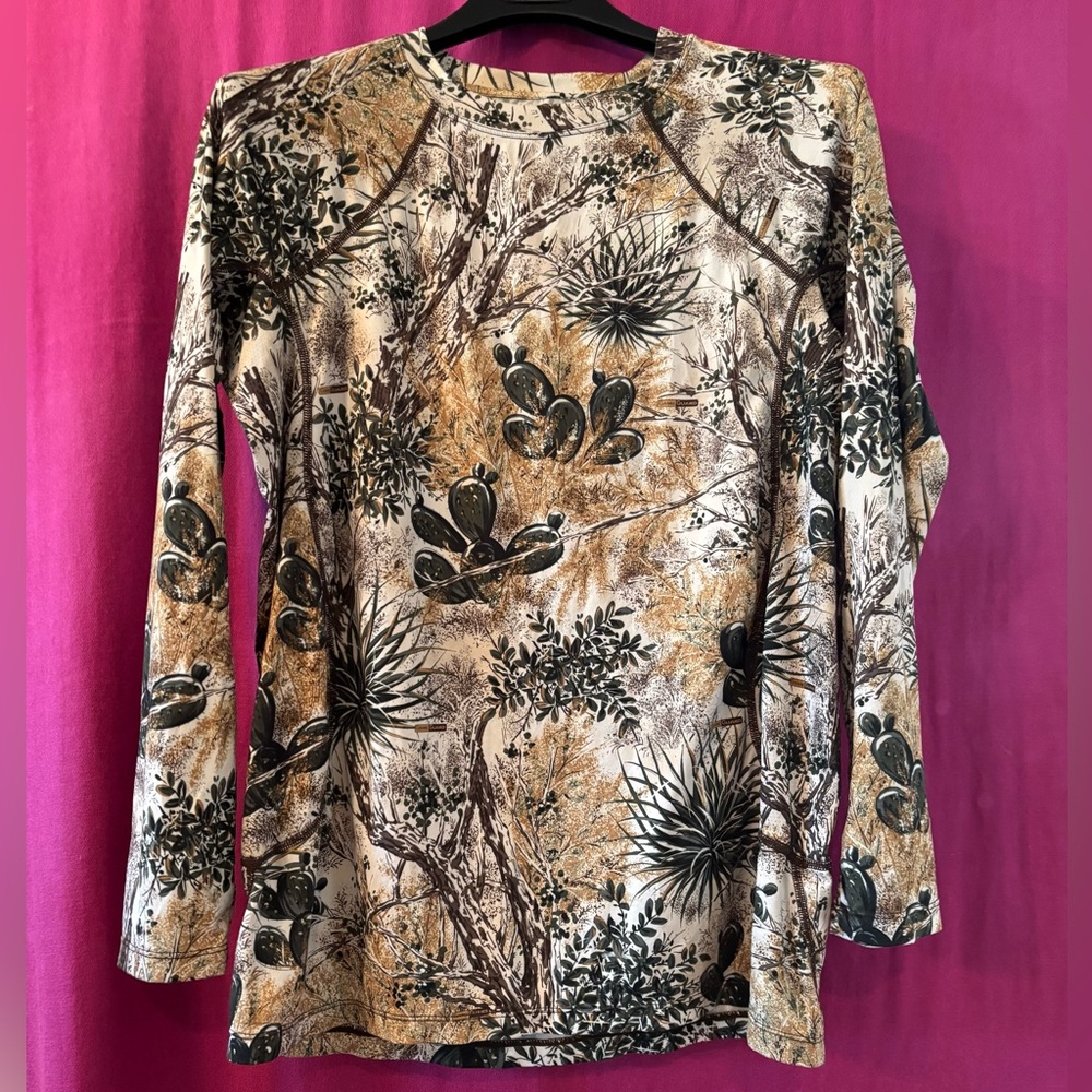 Game Guard Camo Long Sleeve Hunting Shirt Size M